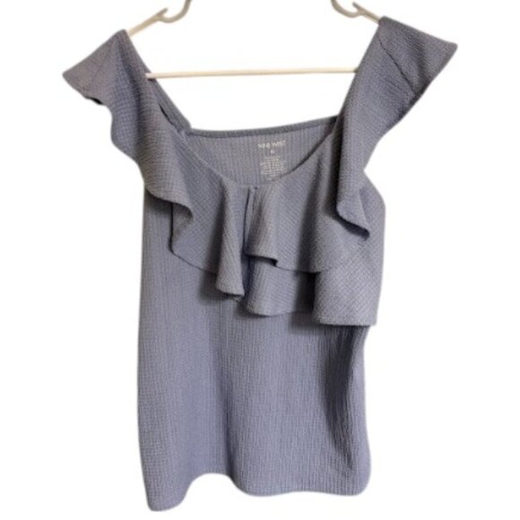 Nine West Lavender Ruffle Sleeveless Top - Size M - Picture 1 of 3